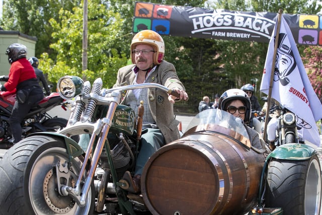 Enjoy the ride! Dapper dressers hit the road in fundraising drive