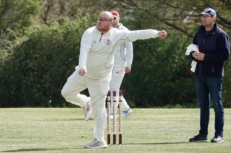Clanfield bowler Tom Clay took three wickets against Purbrook's third team