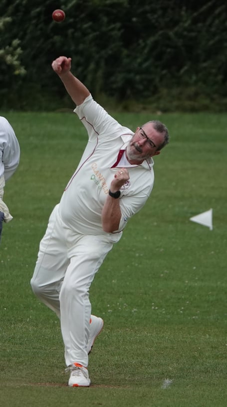 Clanfield bowler Rob Page took two wickets