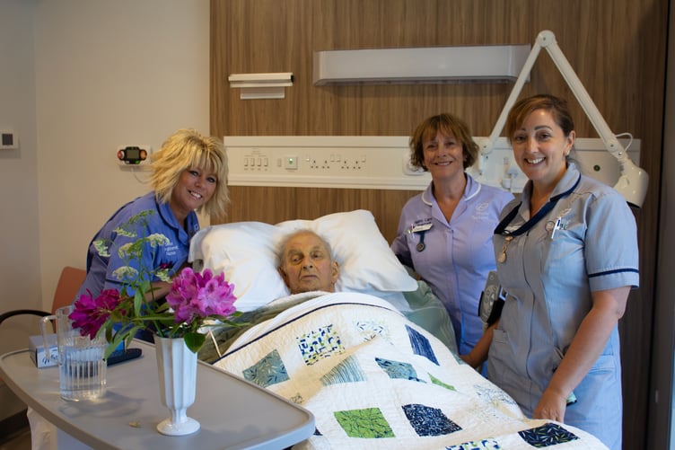 A patient at the new Phyllis Tuckwell Hospice in Farnham.