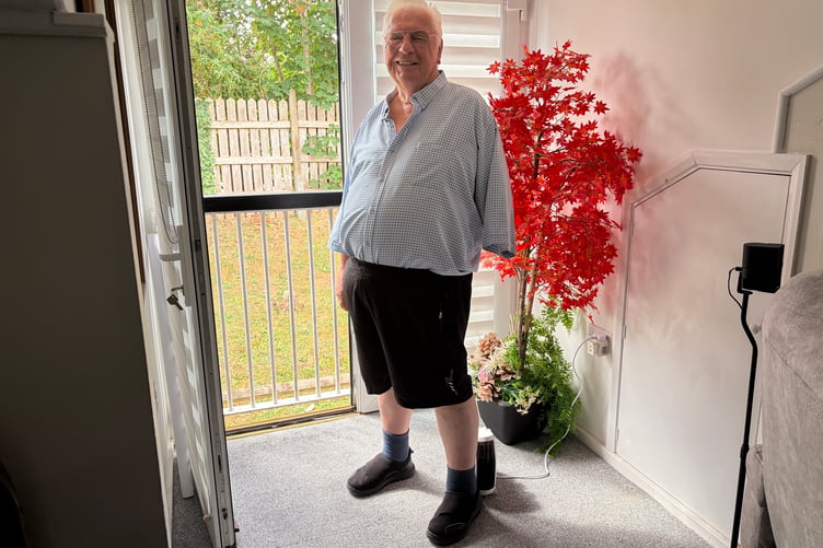 Rodney Anderson, 80, of Farnham, who discovered he has a Canadian family.