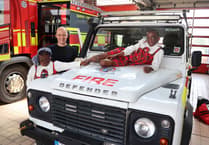 Farnham visit for charity founder who saved 'most badly burned girl in the world'