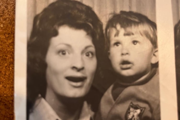 Coffee van owner Matt Martin of Farnham with his mum Eileen.