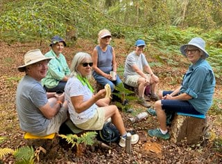 Liphook Ramblers members enjoy the colourful countryside during their six-and-a-half-mile walk from Bentley to Alice Holt Forest.