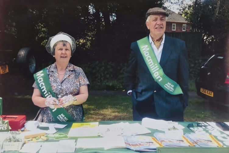 Malcolm and Jill Harris have spent around 25 years fundraising for Macmillan’s Midhurst branch.