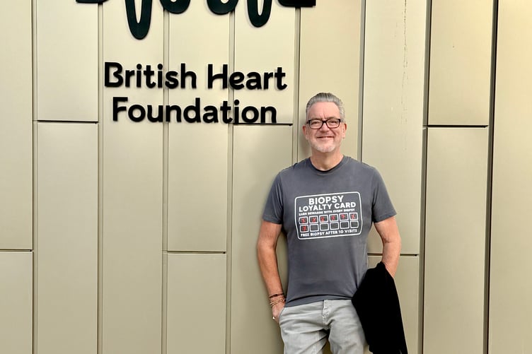 Heart transplant survivor Mike Stamp.