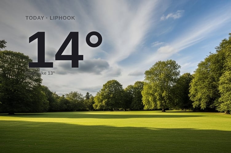Liphook weather: partly cloudy Wednesday with little chance of rain and a high of 14°C